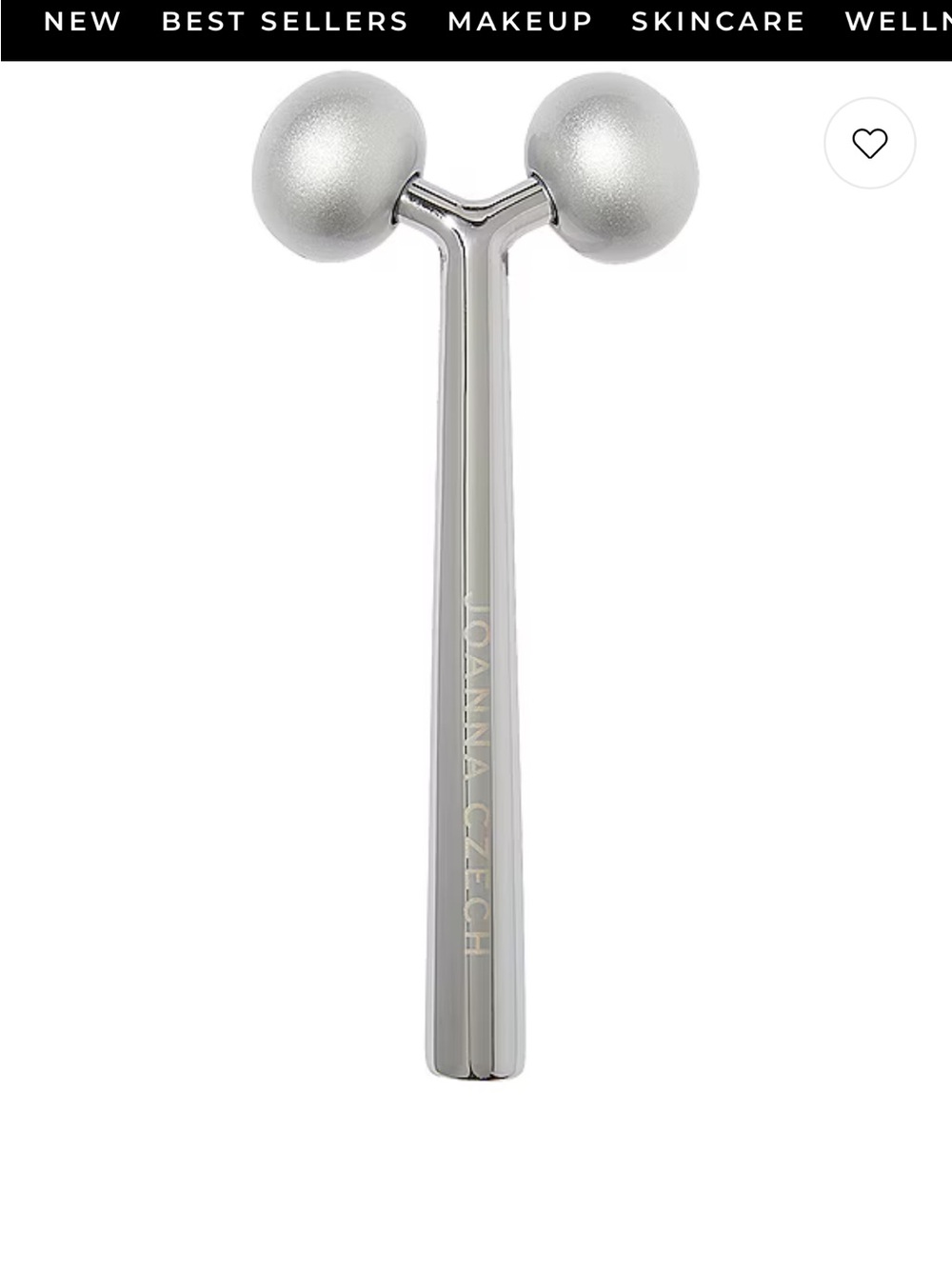 Joanna Czech facial massager Silver Double-Ball Facial Massager